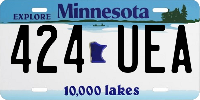 MN license plate 424UEA