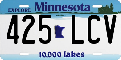 MN license plate 425LCV