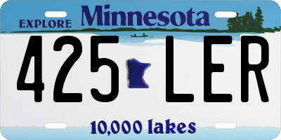 MN license plate 425LER