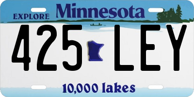 MN license plate 425LEY