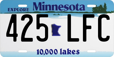 MN license plate 425LFC