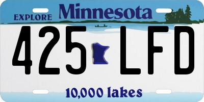 MN license plate 425LFD