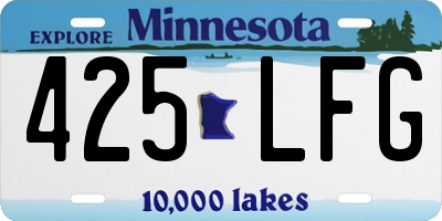 MN license plate 425LFG