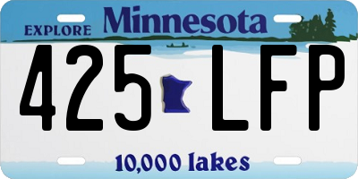 MN license plate 425LFP
