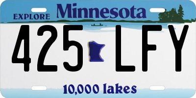 MN license plate 425LFY