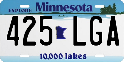 MN license plate 425LGA