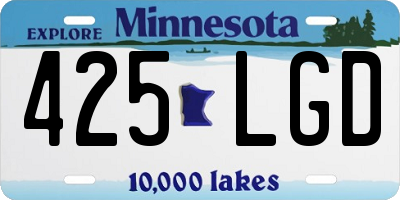 MN license plate 425LGD