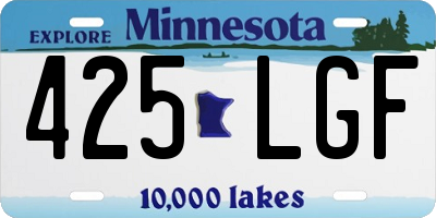 MN license plate 425LGF