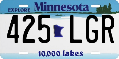MN license plate 425LGR