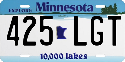 MN license plate 425LGT