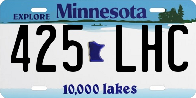 MN license plate 425LHC