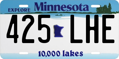 MN license plate 425LHE