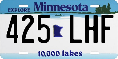 MN license plate 425LHF