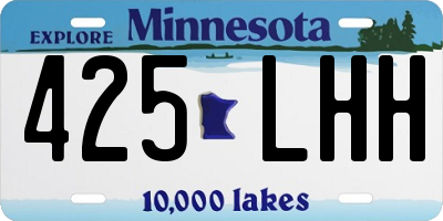 MN license plate 425LHH