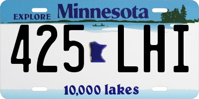 MN license plate 425LHI