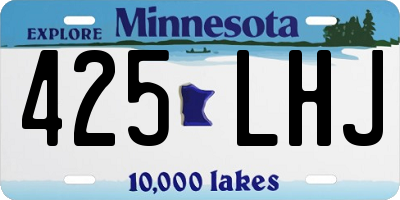 MN license plate 425LHJ