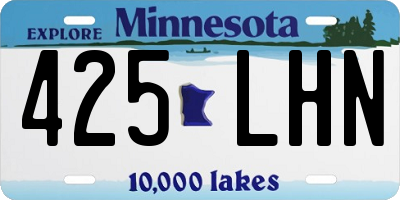 MN license plate 425LHN