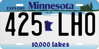 MN license plate 425LHO