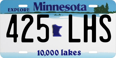 MN license plate 425LHS