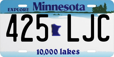 MN license plate 425LJC