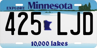 MN license plate 425LJD
