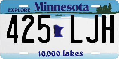 MN license plate 425LJH