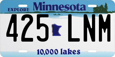 MN license plate 425LNM