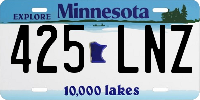 MN license plate 425LNZ