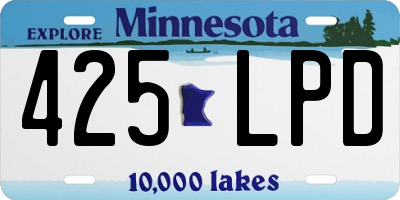 MN license plate 425LPD