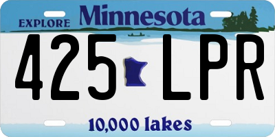 MN license plate 425LPR