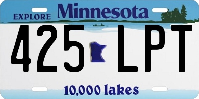 MN license plate 425LPT