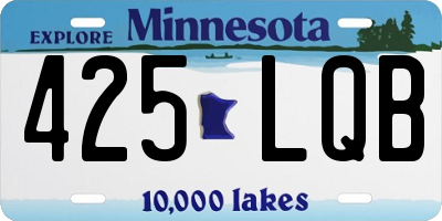 MN license plate 425LQB