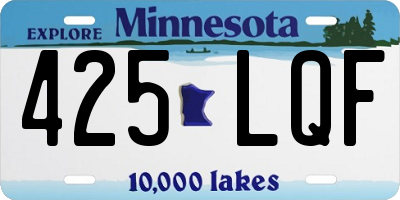 MN license plate 425LQF