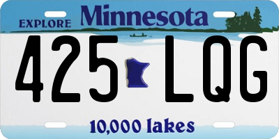 MN license plate 425LQG