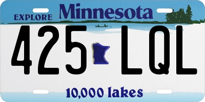 MN license plate 425LQL