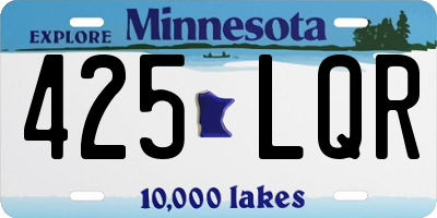 MN license plate 425LQR
