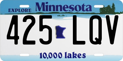 MN license plate 425LQV