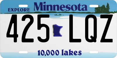 MN license plate 425LQZ