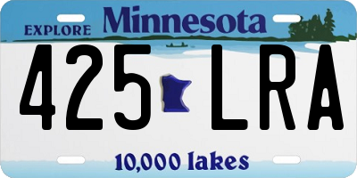 MN license plate 425LRA