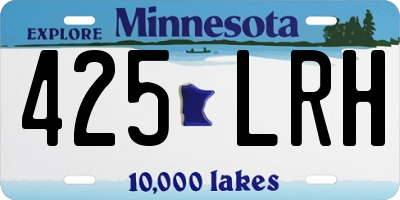 MN license plate 425LRH