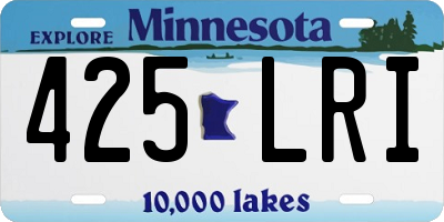 MN license plate 425LRI