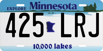 MN license plate 425LRJ