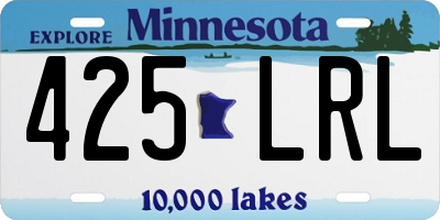 MN license plate 425LRL