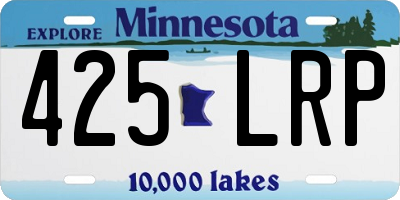 MN license plate 425LRP