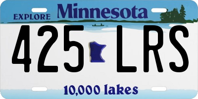 MN license plate 425LRS