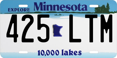 MN license plate 425LTM