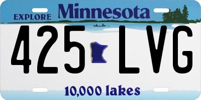 MN license plate 425LVG