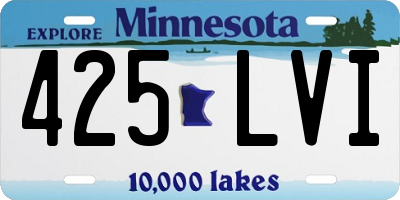 MN license plate 425LVI