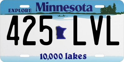 MN license plate 425LVL
