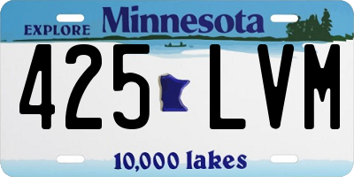 MN license plate 425LVM